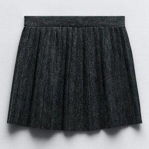 ZARA PLEATED SHORT SKIRT